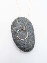 Load image into Gallery viewer, Large Gold-Filled Single Hoop Necklace