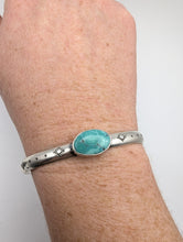 Load image into Gallery viewer, Stamped Turquoise Cuff