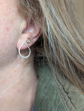 Load image into Gallery viewer, Silver Raindrops Studs