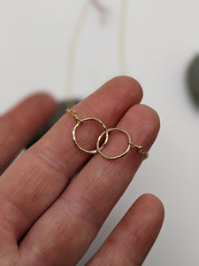 Gold-Filled Double Hoop Necklace