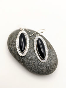 Onyx earrings